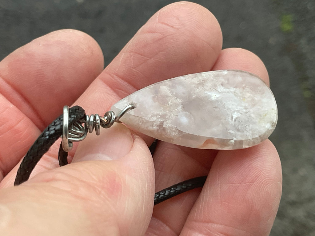 Flower Agate Pendant B