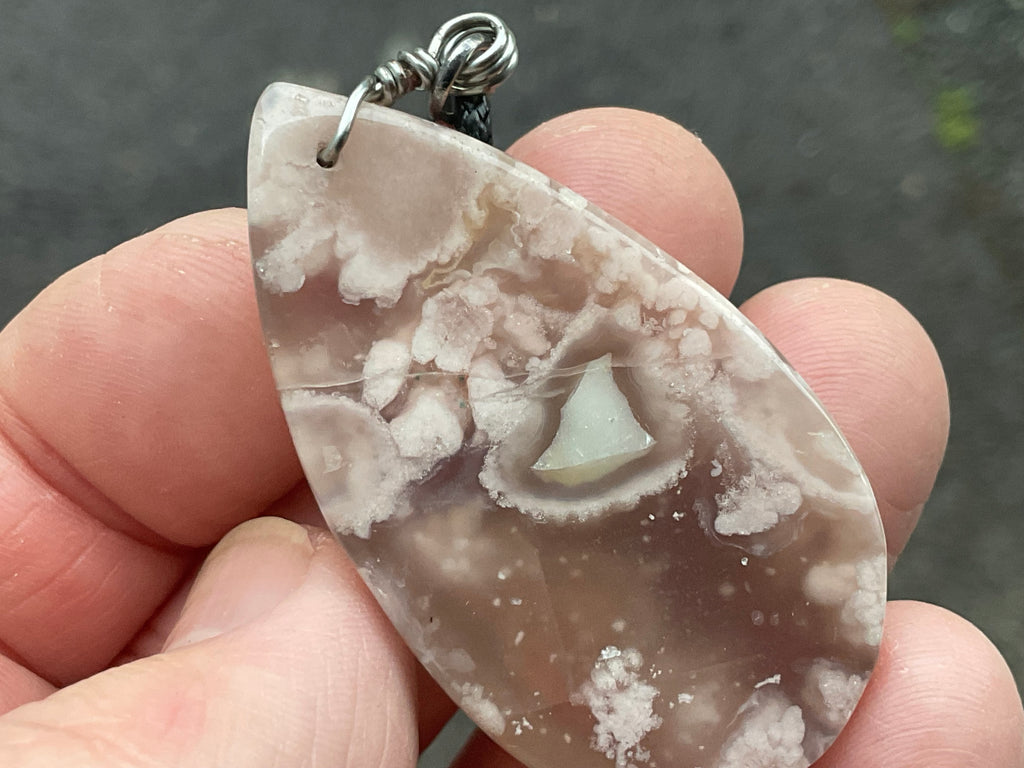 Flower Agate Pendant C