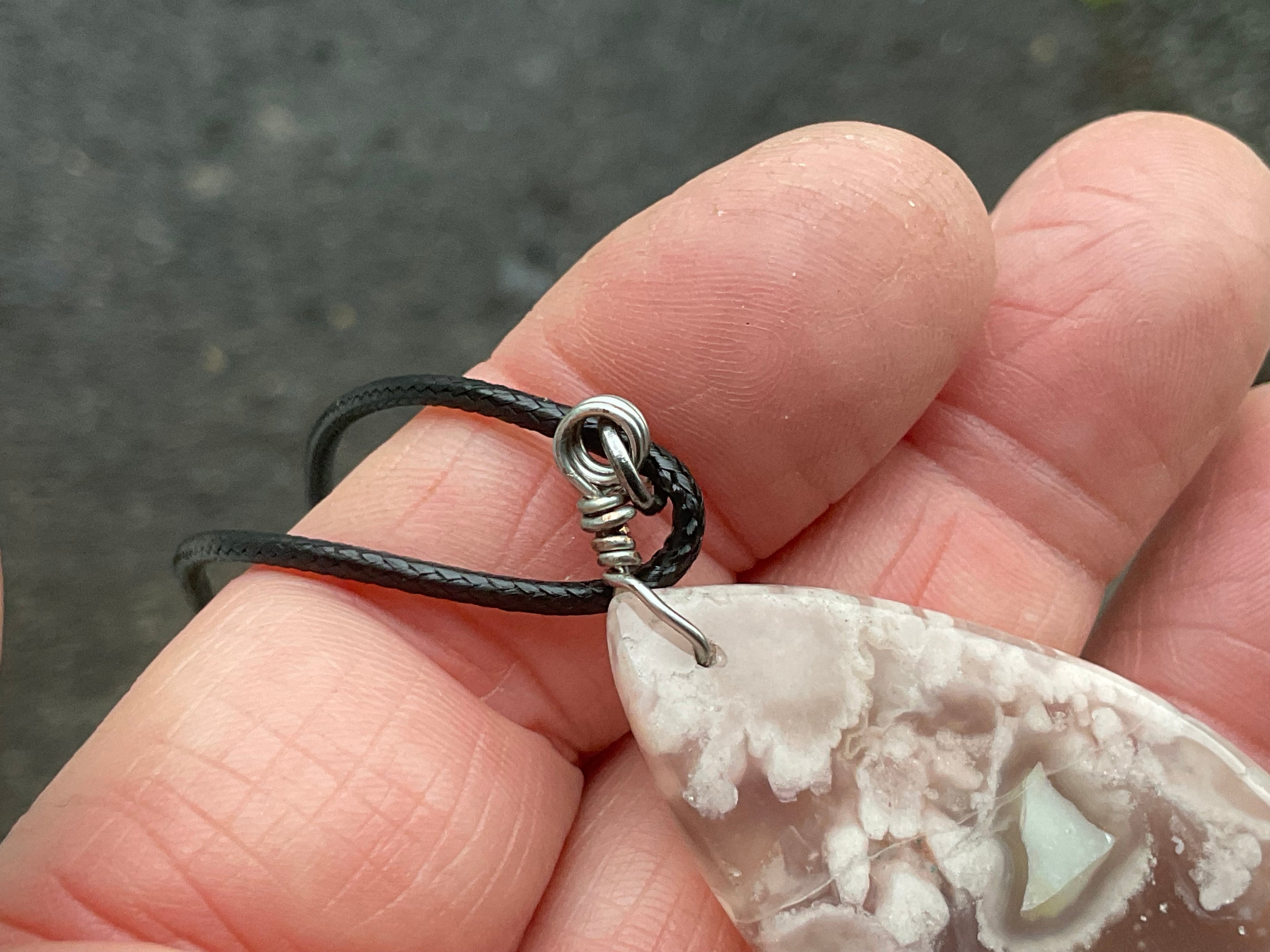 Flower Agate Pendant C