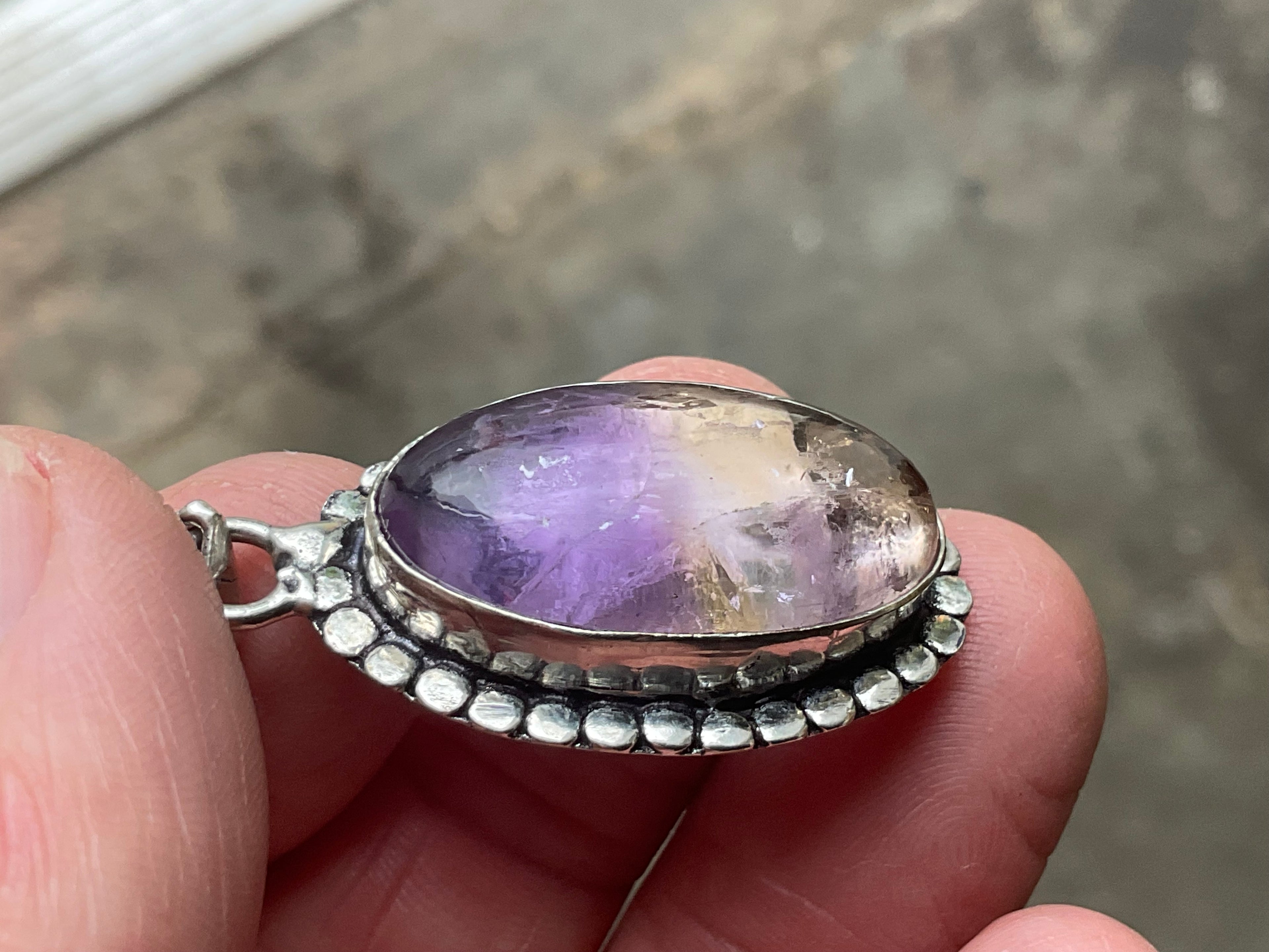 8g Antique Style Ametrine Pendant 1A