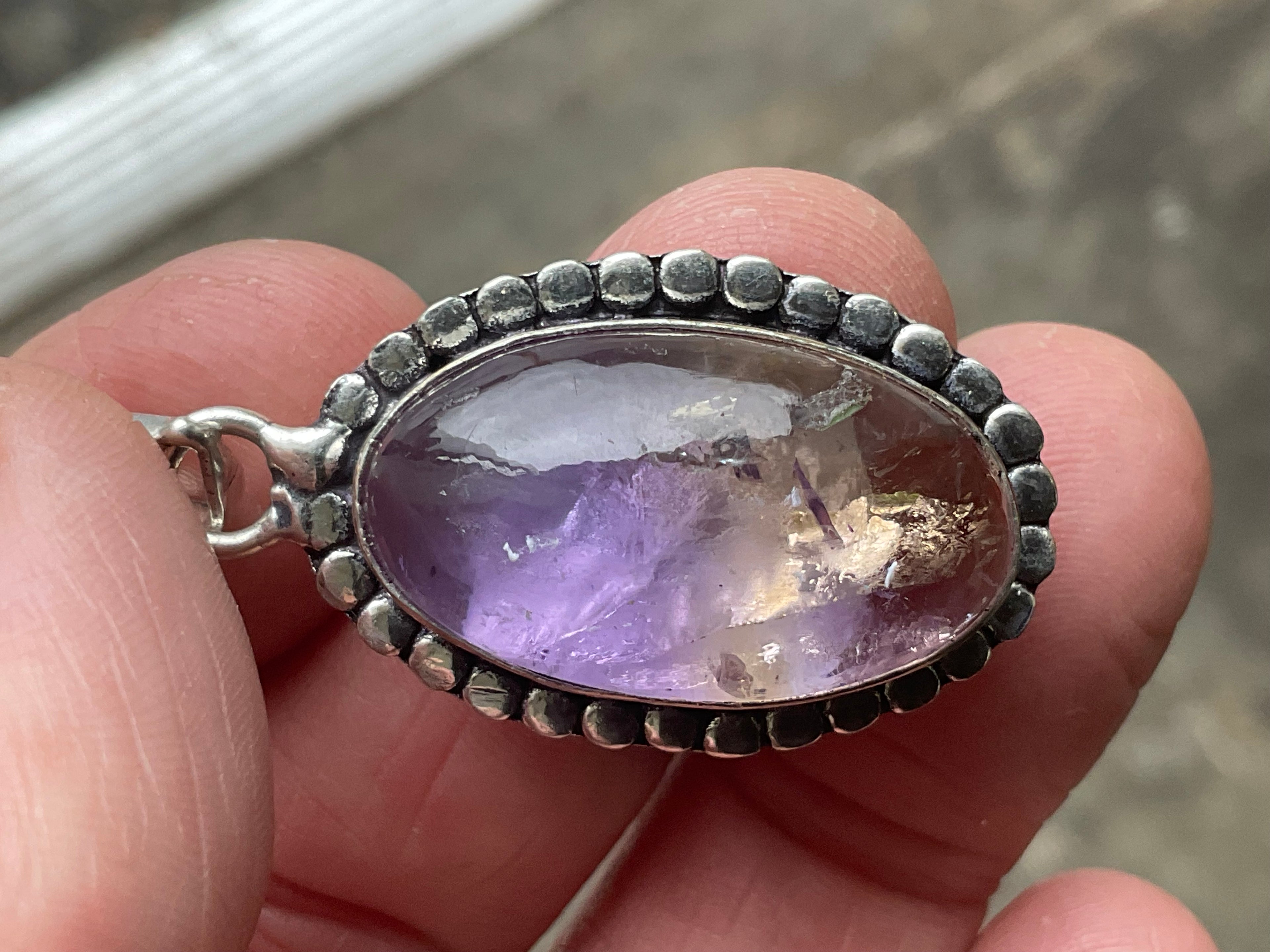 8g Antique Style Ametrine Pendant 1A