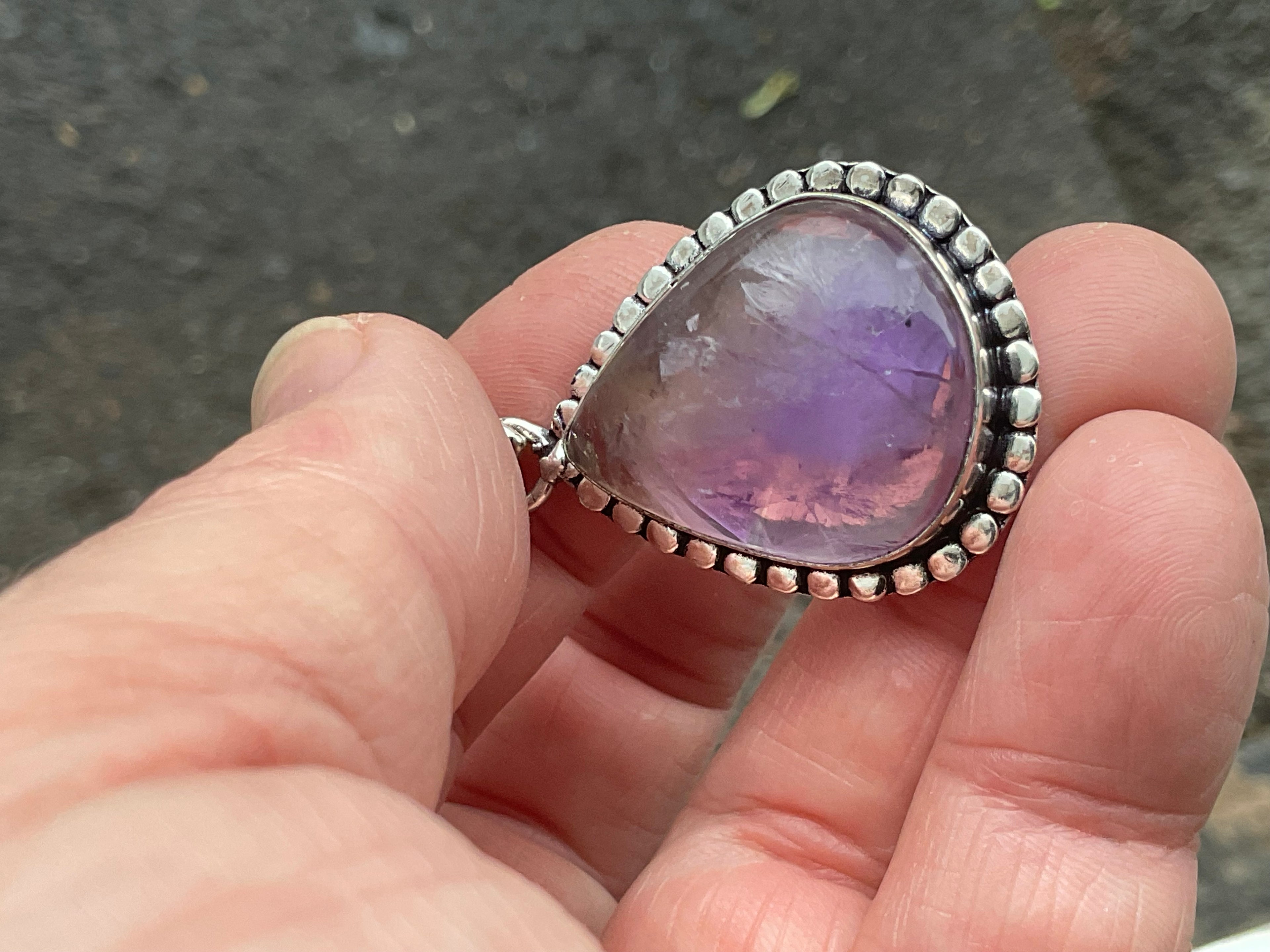 Antique Style Ametrine Pendant 2A