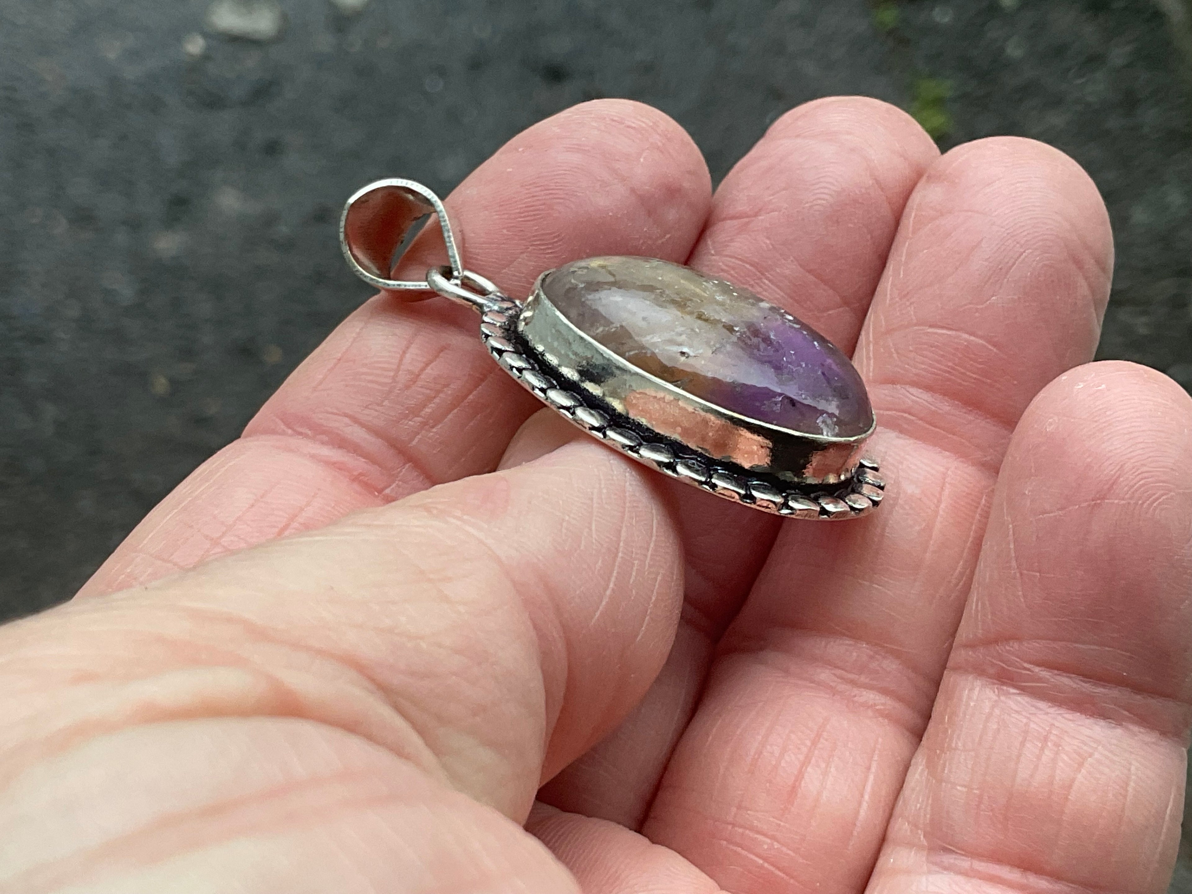 10g Antique Style Ametrine Pendant 1B