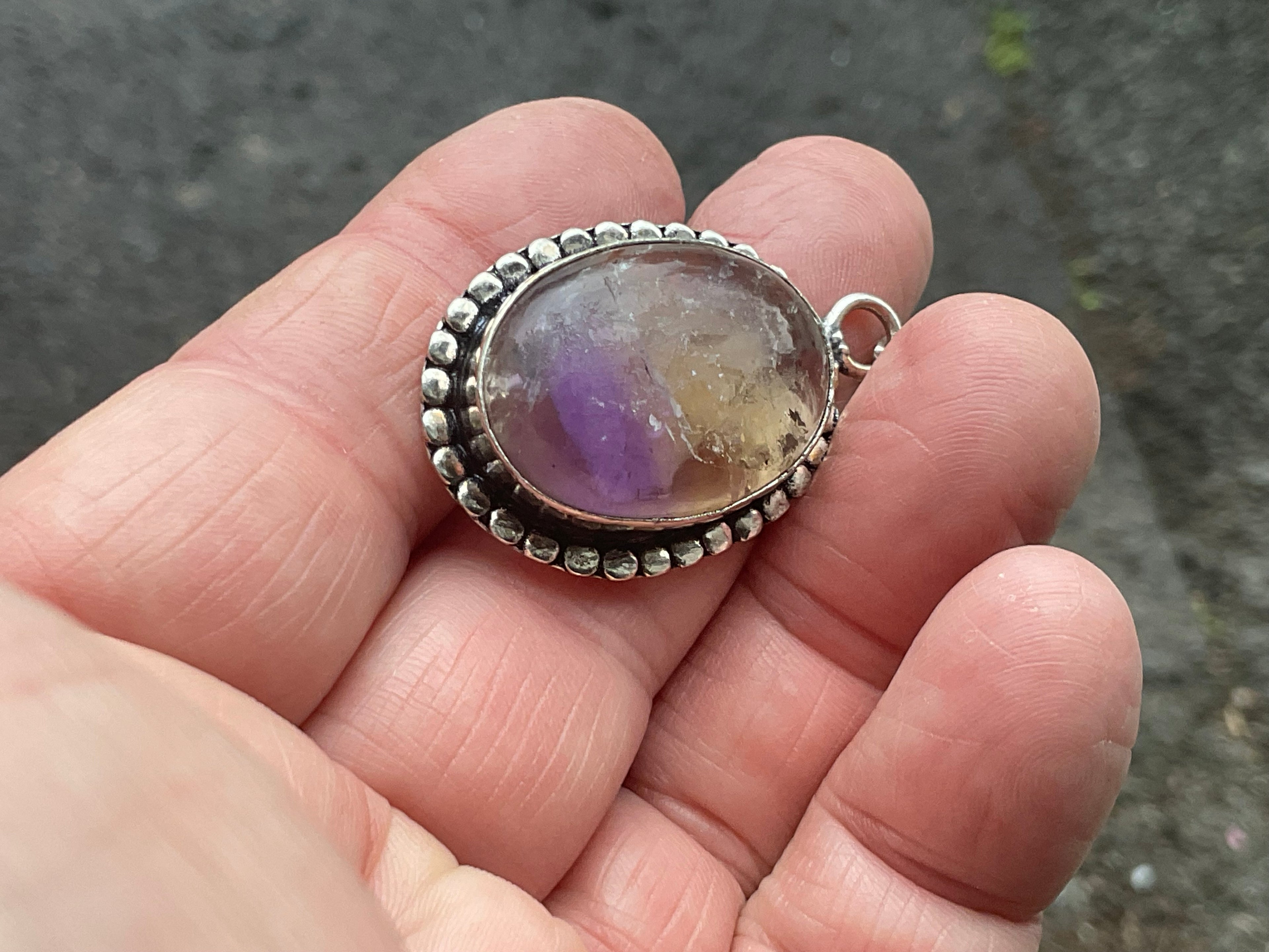 10g Antique Style Ametrine Pendant 1B