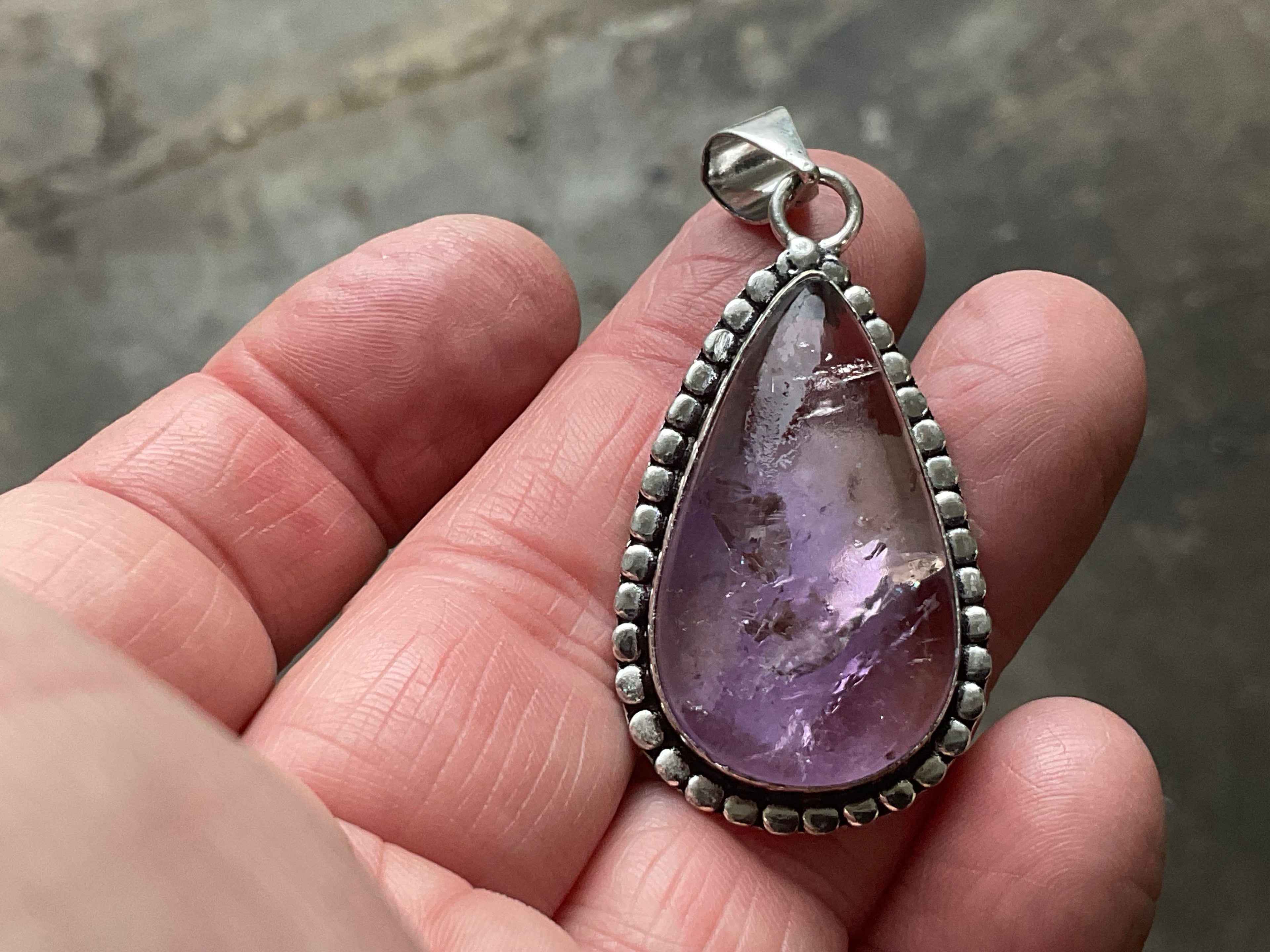 12g Antique Style Ametrine Pendant 3B
