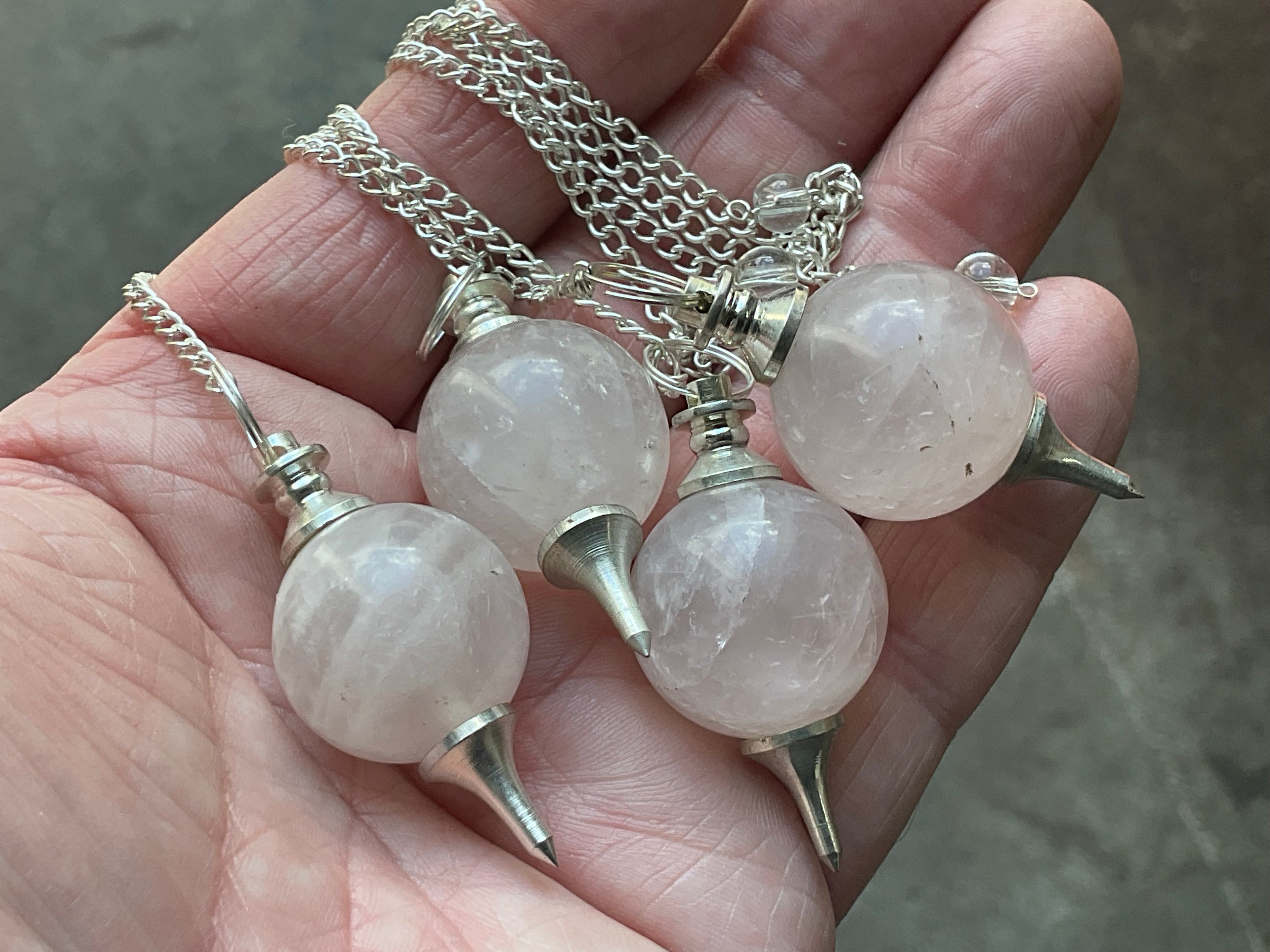 Rose Quartz Round Pendulum