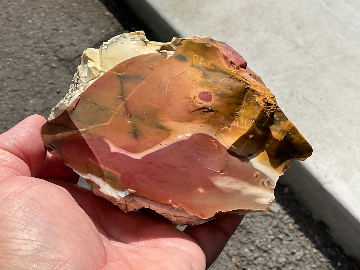606g Rough Mookaite Piece C