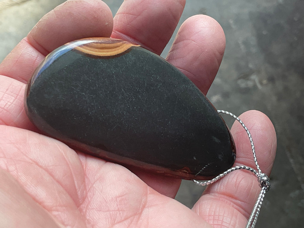 Polychrome Jasper Large Drilled Pendant 1C