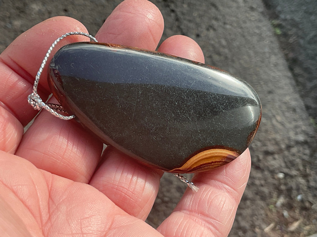 Polychrome Jasper Large Drilled Pendant 1C