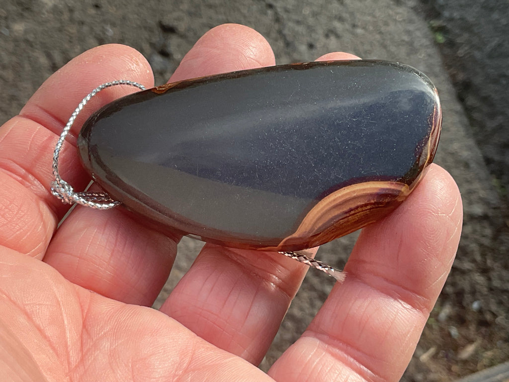 Polychrome Jasper Large Drilled Pendant 1C