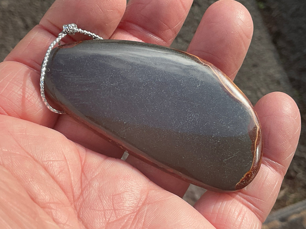 Polychrome Jasper Large Drilled Pendant 1C