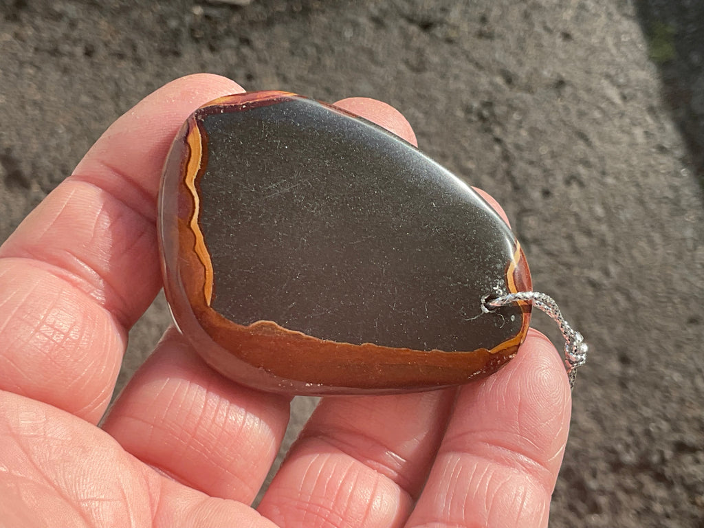32g Polychrome Jasper Large Drilled Pendant 2A