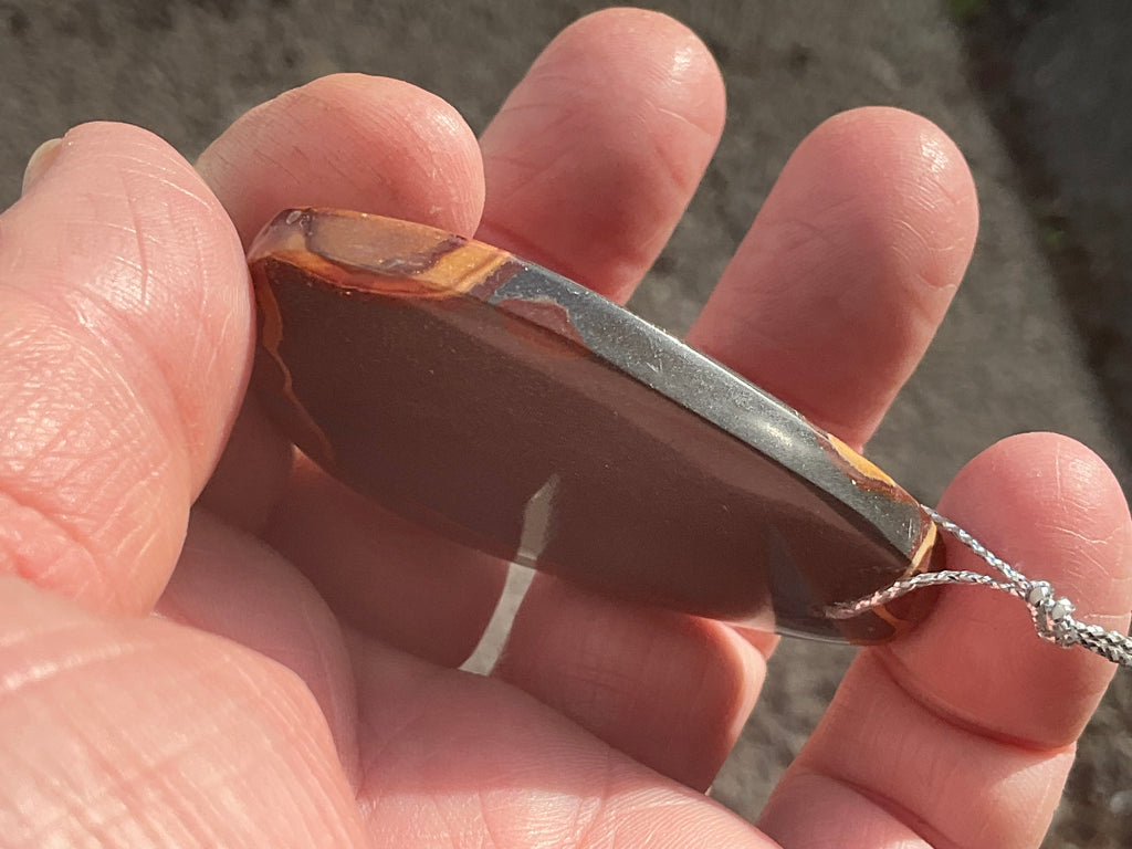 32g Polychrome Jasper Large Drilled Pendant 2A