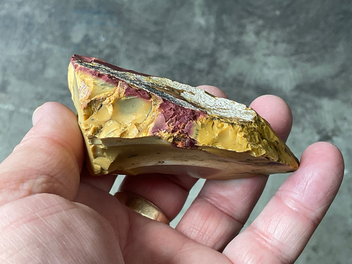 128g Rough Mookaite Piece 12A