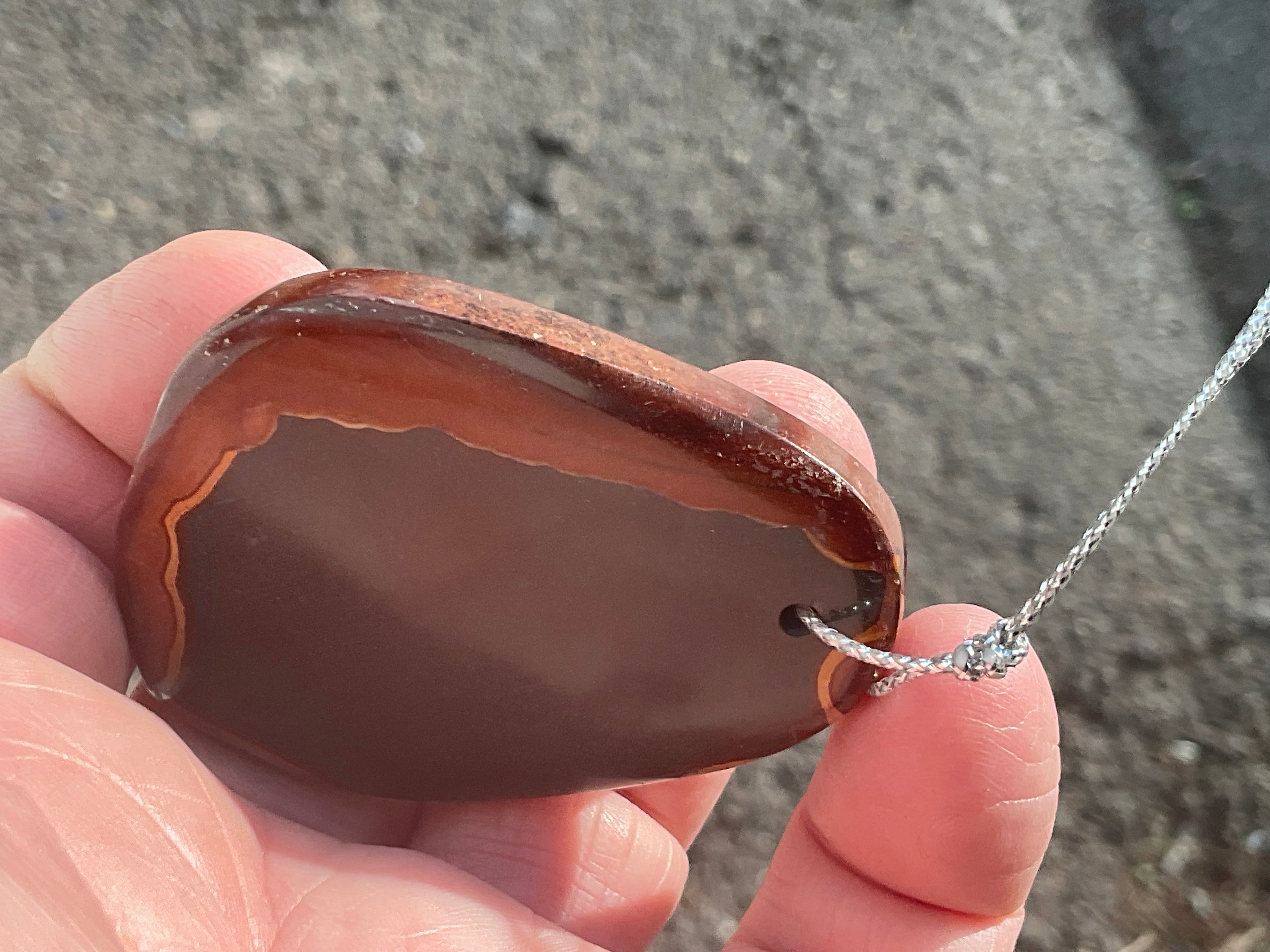 32g Polychrome Jasper Large Drilled Pendant 2A