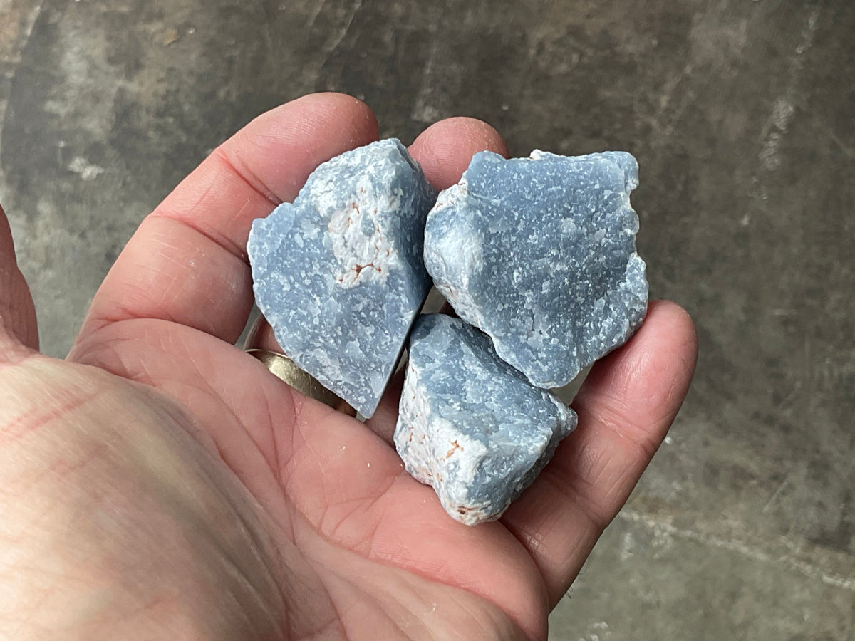 140g (3 pieces) Rough Angelite