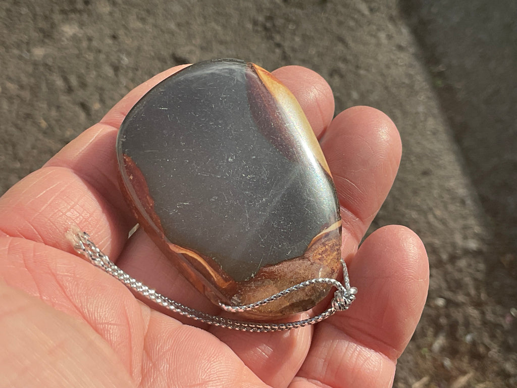 32g Polychrome Jasper Large Drilled Pendant 2B