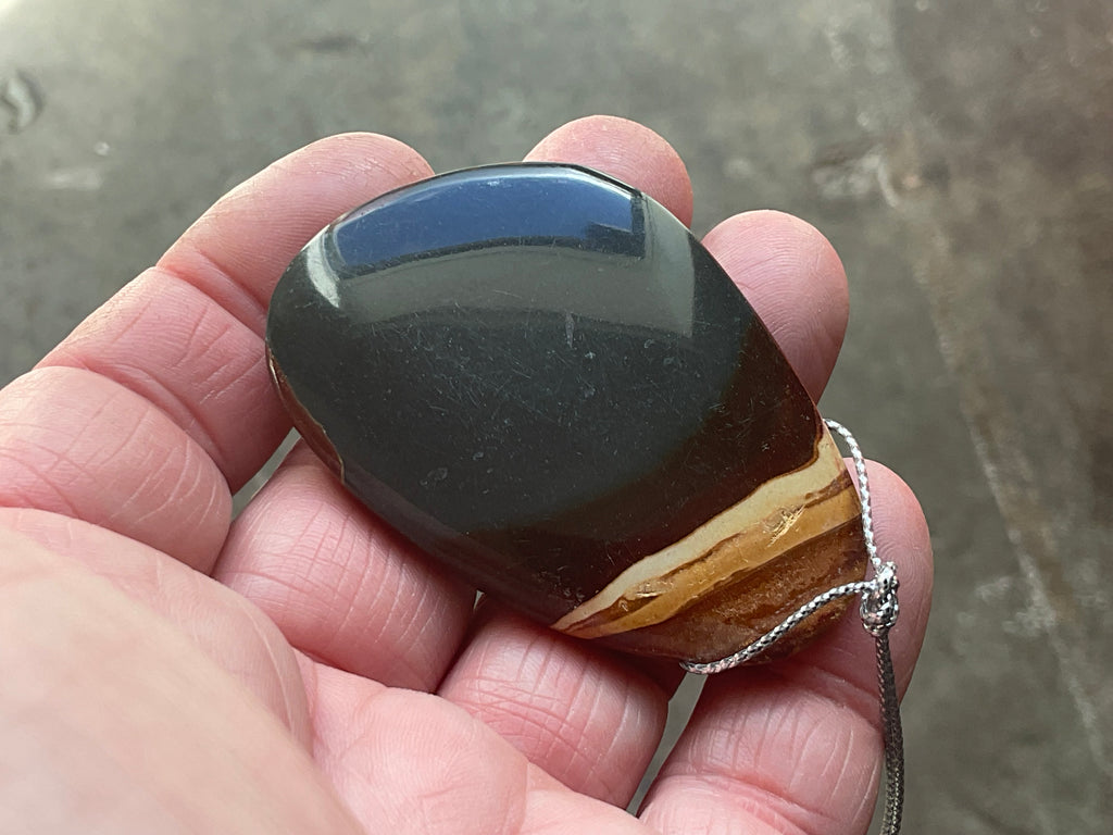 30g Polychrome Jasper Large Drilled Pendant 2C