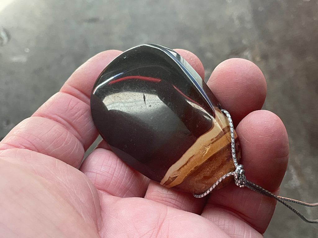 30g Polychrome Jasper Large Drilled Pendant 2C