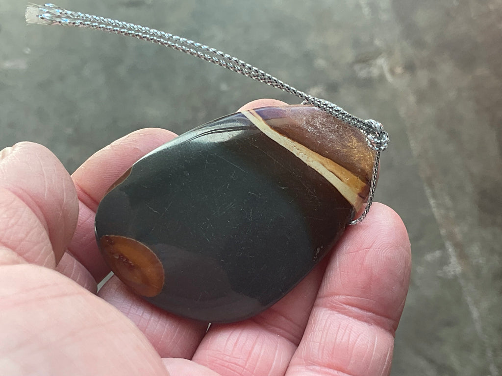 30g Polychrome Jasper Large Drilled Pendant 2C