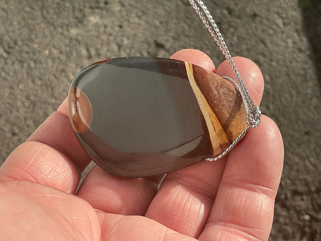 30g Polychrome Jasper Large Drilled Pendant 2C
