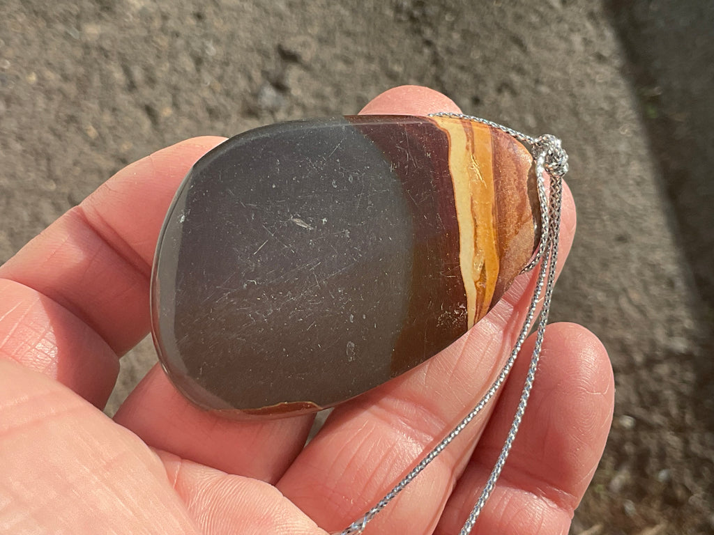 30g Polychrome Jasper Large Drilled Pendant 2C