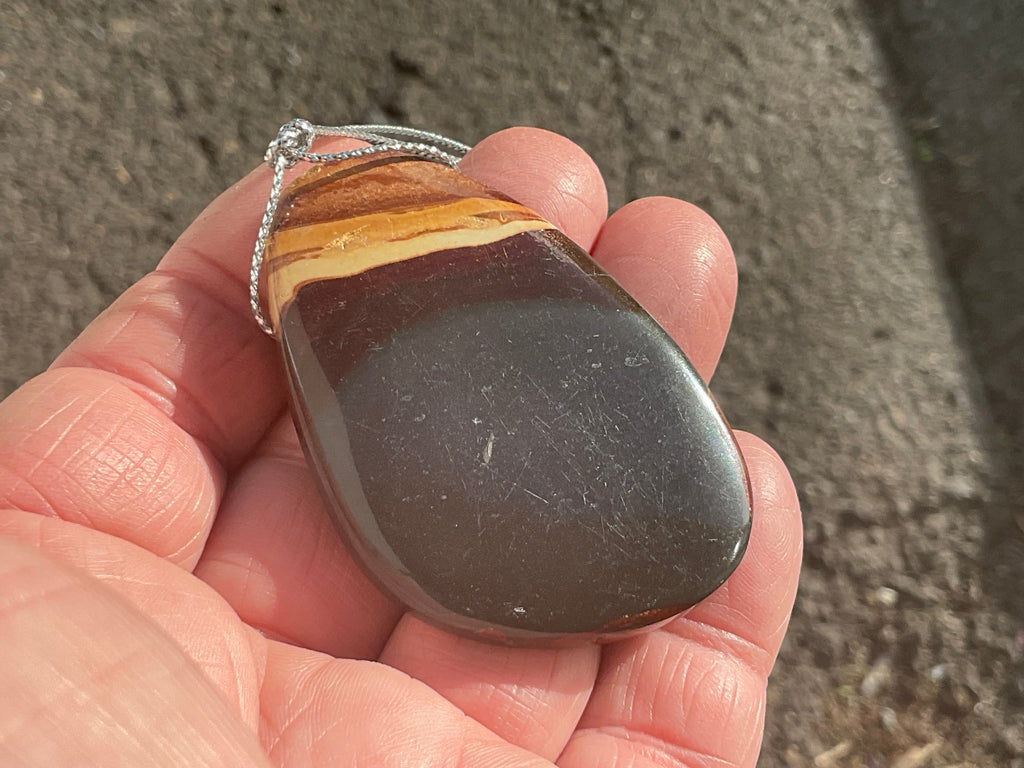 30g Polychrome Jasper Large Drilled Pendant 2C