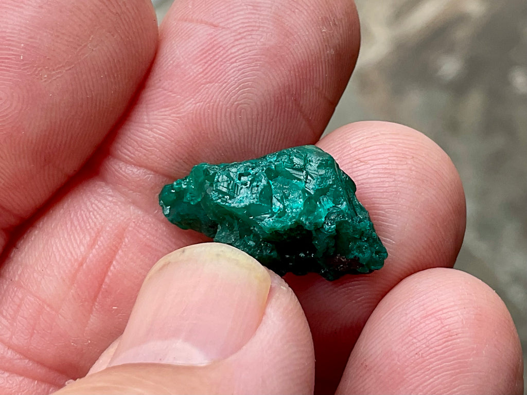 2g Congolese Dioptase Natural Specimen 1B