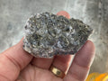 62g Pyrite encrusted Calcite on Limonite Quartz Specimen 1B from Fujian, China