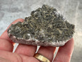98g Pyrite encrusted Calcite on Limonite Quartz Specimen 1C from Fujian, China