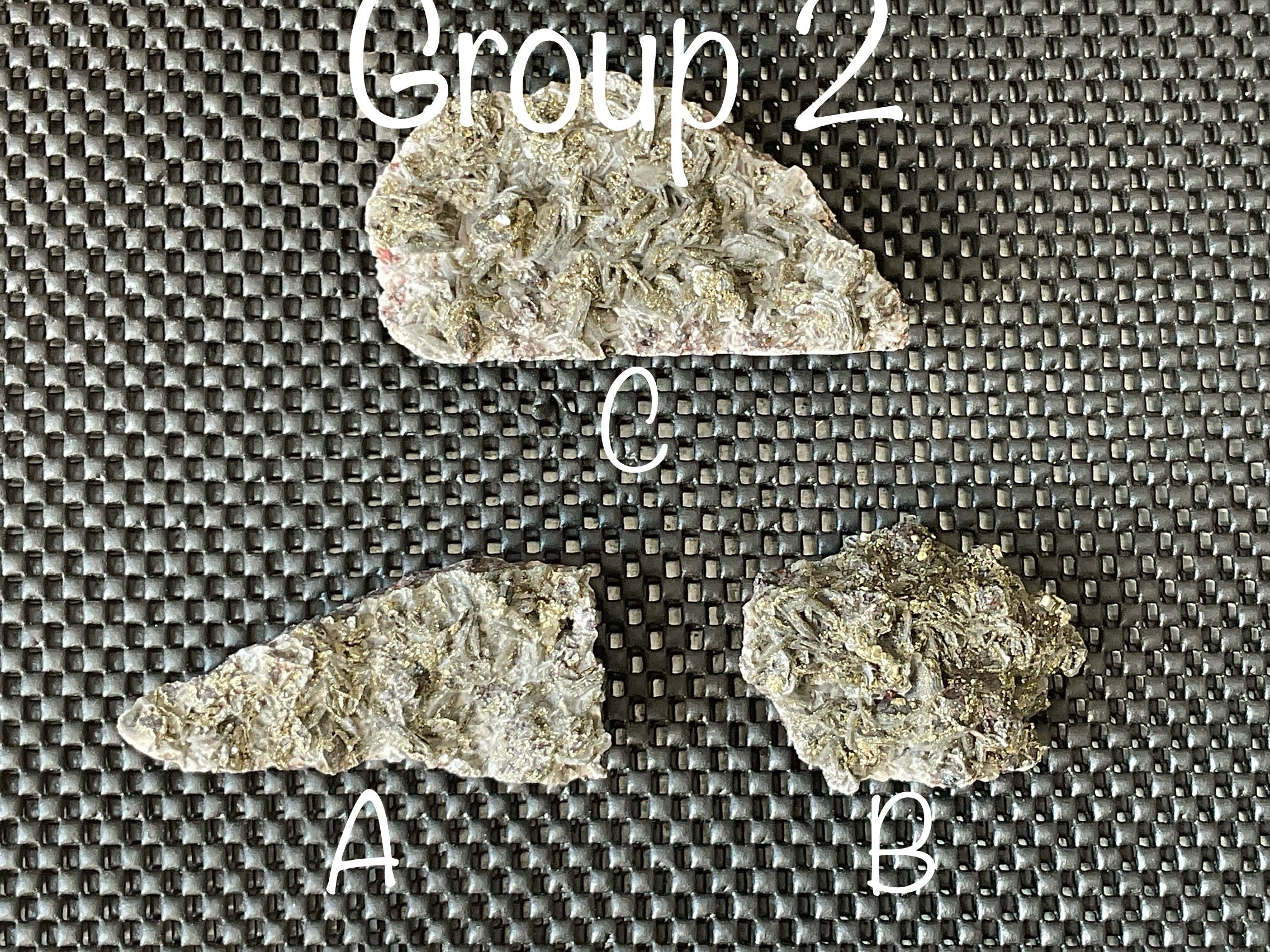 208g Pyrite encrusted Calcite on Limonite Quartz Specimen 2C from Fujian, China
