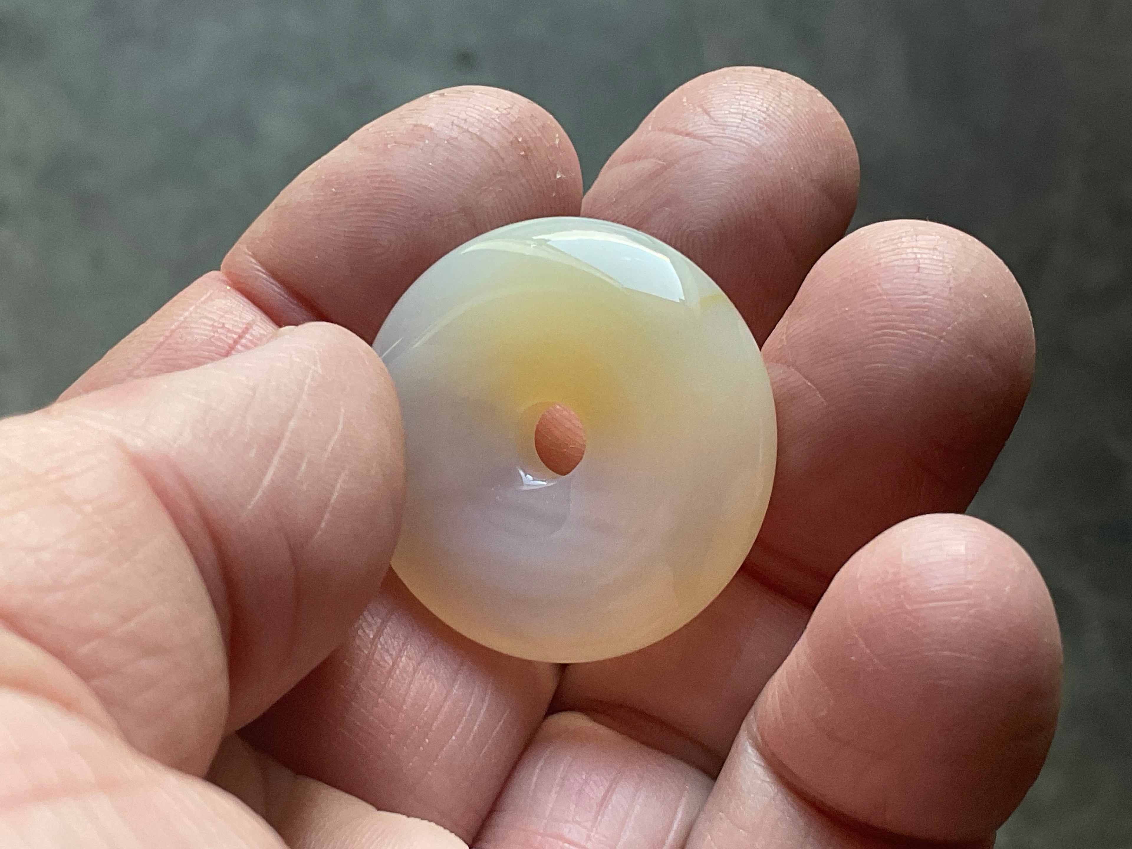 3cm Agate Donut 1A