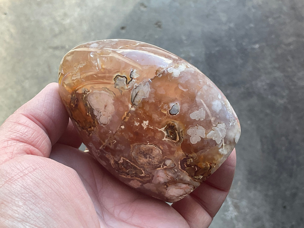 349g Flower Agate Freeform 2C