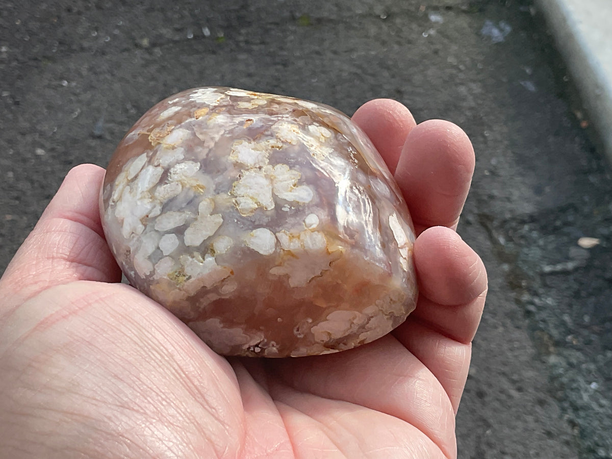 349g Flower Agate Freeform 2C