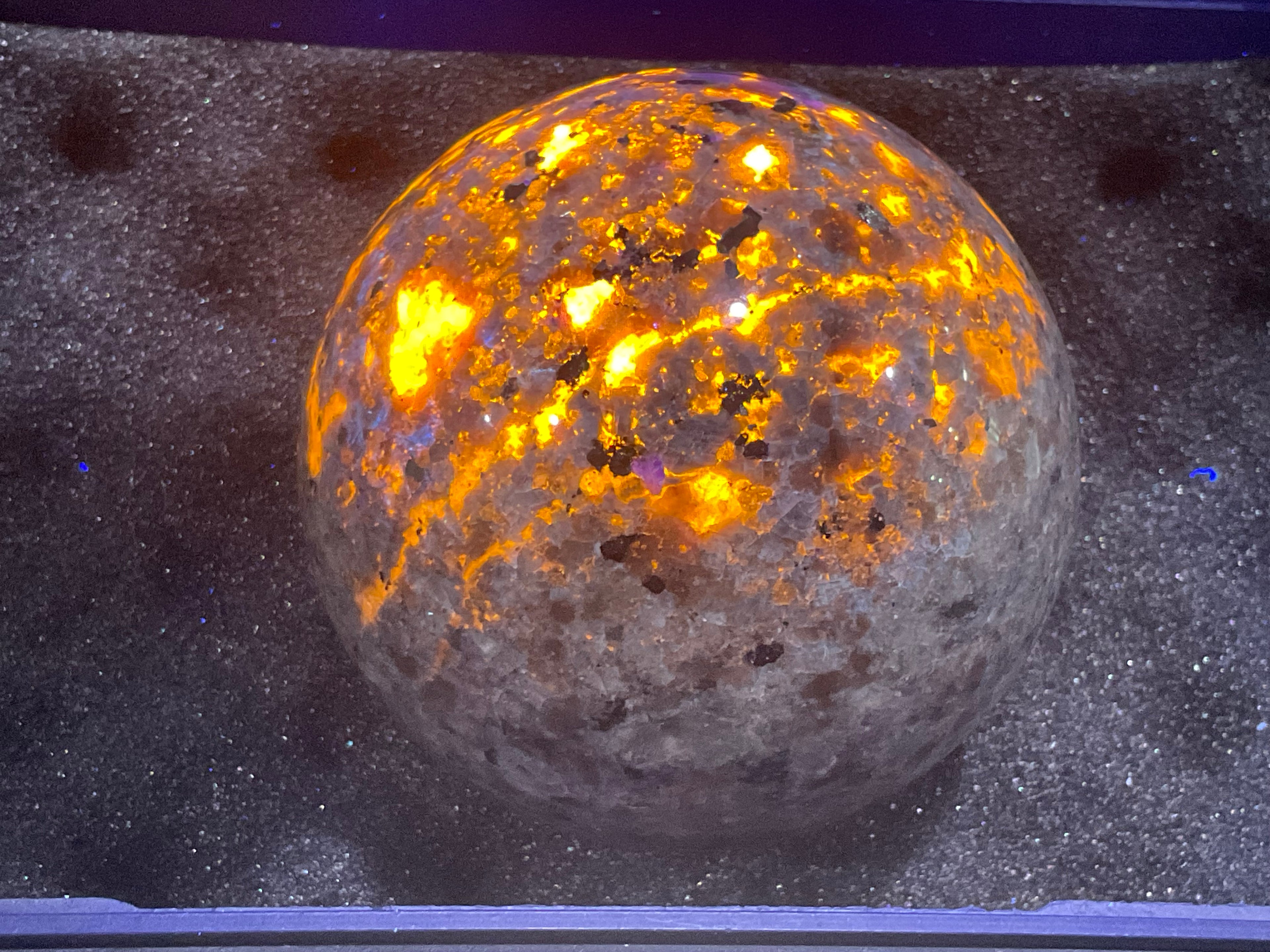 542g “Yooperlite” (Syenite Sodalite) Sphere 1C