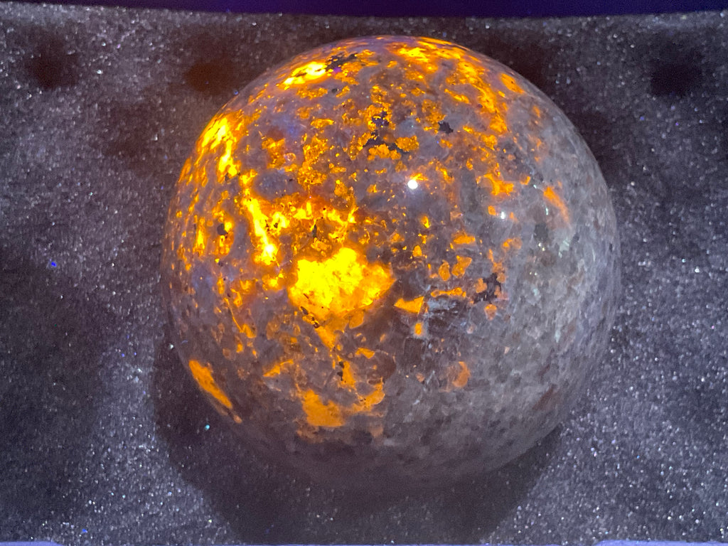 542g “Yooperlite” (Syenite Sodalite) Sphere 1C