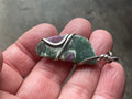 10g Ruby in Fuschite Wire Wrapped Pendant 1C