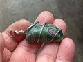 12g Ruby in Fuschite Wire Wrapped Pendant 3A