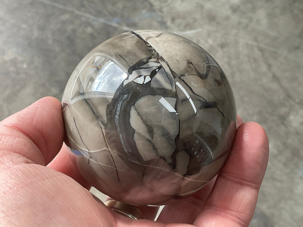 420g Volcano Agate Sphere 2A