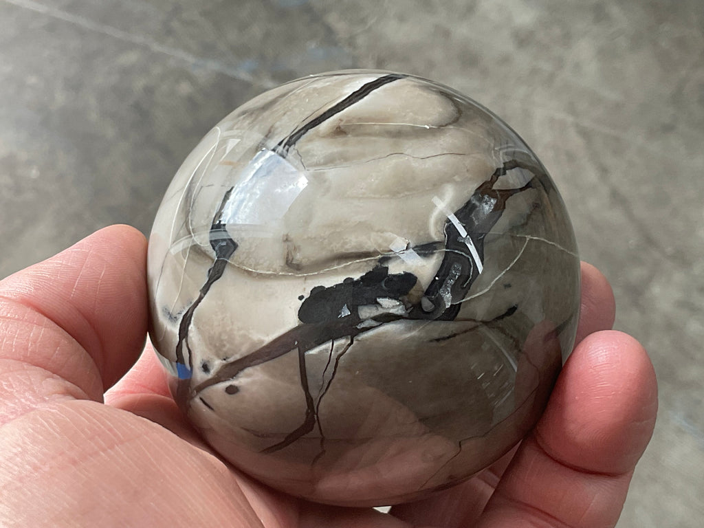 420g Volcano Agate Sphere 2A