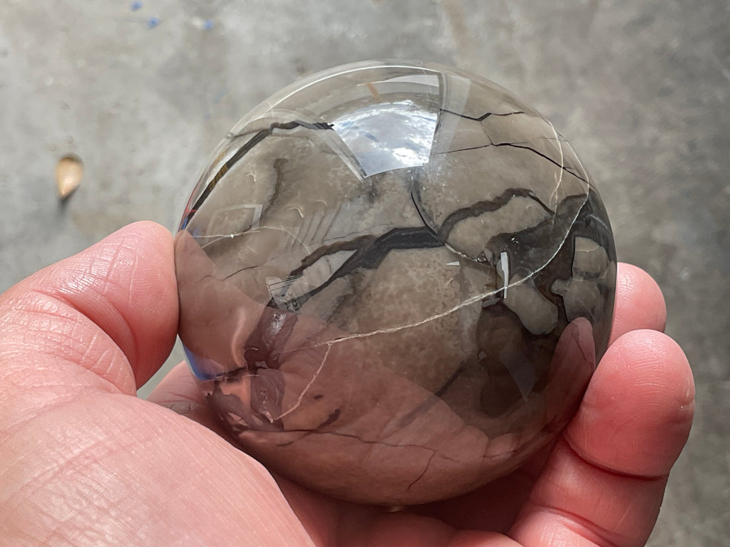 420g Volcano Agate Sphere 2A