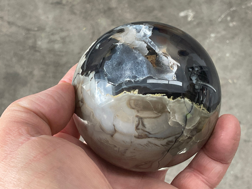 612g Volcano Agate Sphere 2B