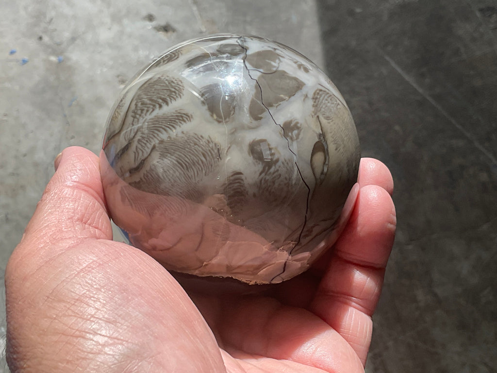612g Volcano Agate Sphere 2B