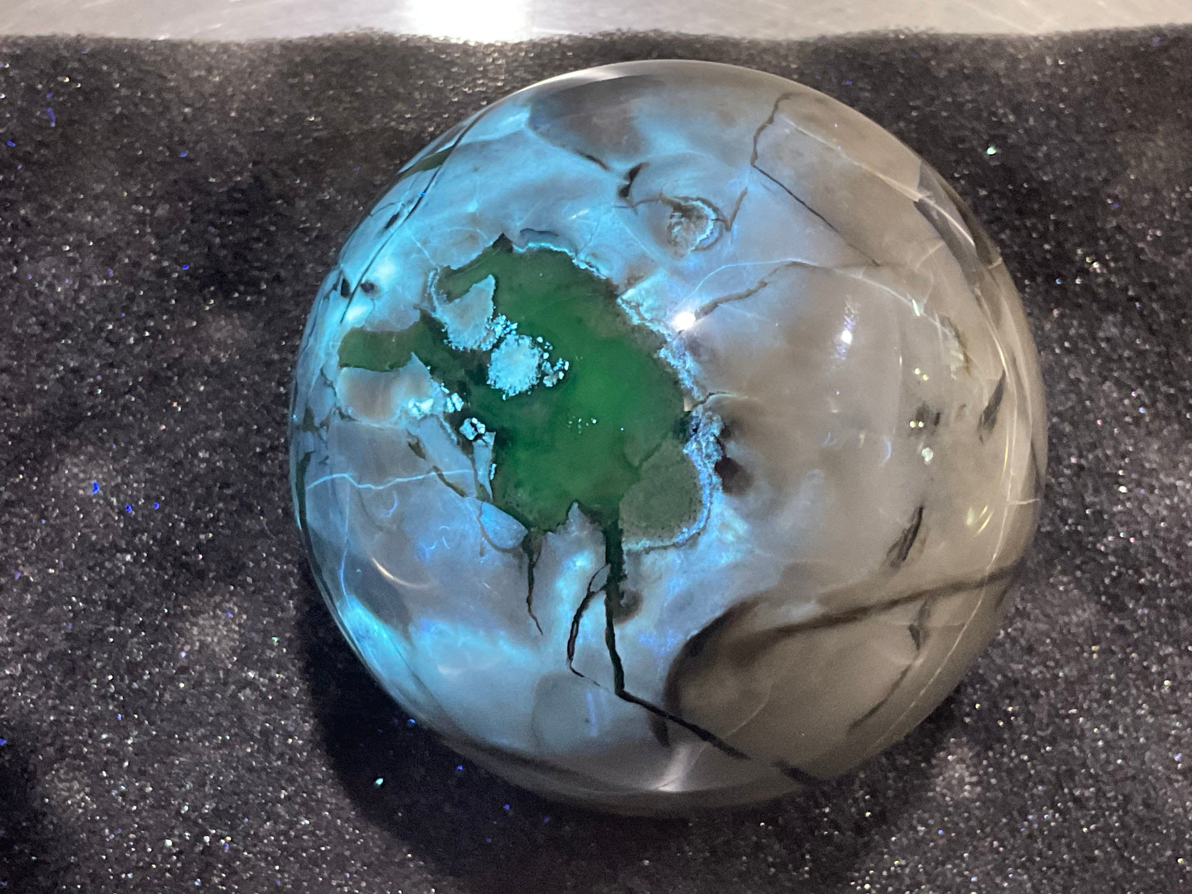 420g Volcano Agate Sphere 2A