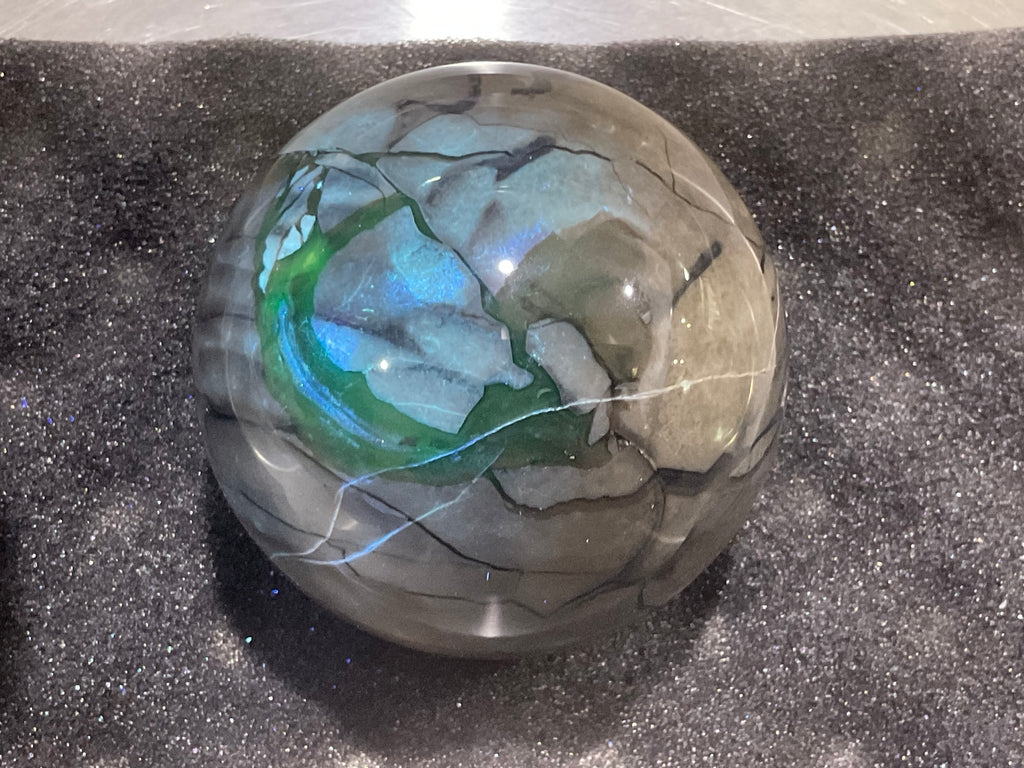 420g Volcano Agate Sphere 2A