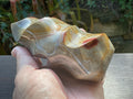 558g Polychrome Jasper Flame Carving C