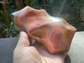 657g Polychrome Jasper Flame Carving D