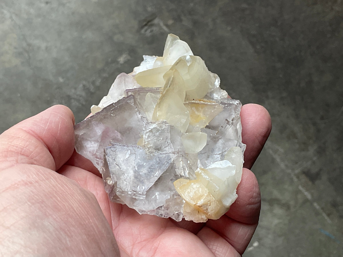 174g Pakistan Flourite and Calcite Specimen A