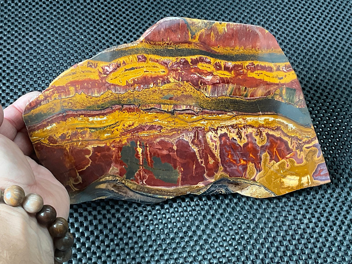 1.4kg Large Jeerinah Jasper Polished Slab