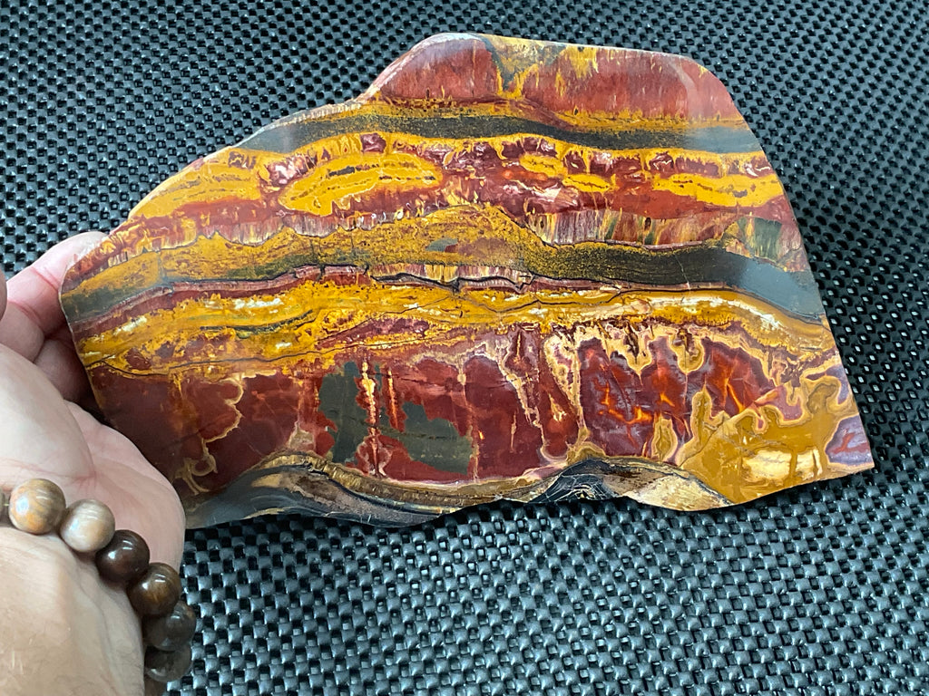 1.4kg Large Jeerinah Jasper Polished Slab